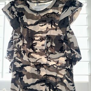 Boutique 9 Camouflage Short Sleeve Tee
